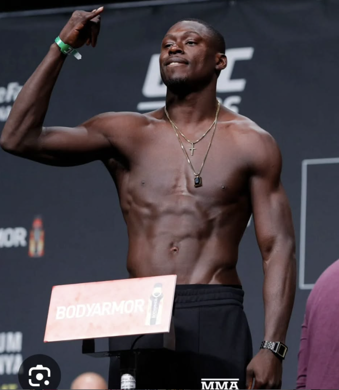 Curtis Millender at a UFC weigh-in